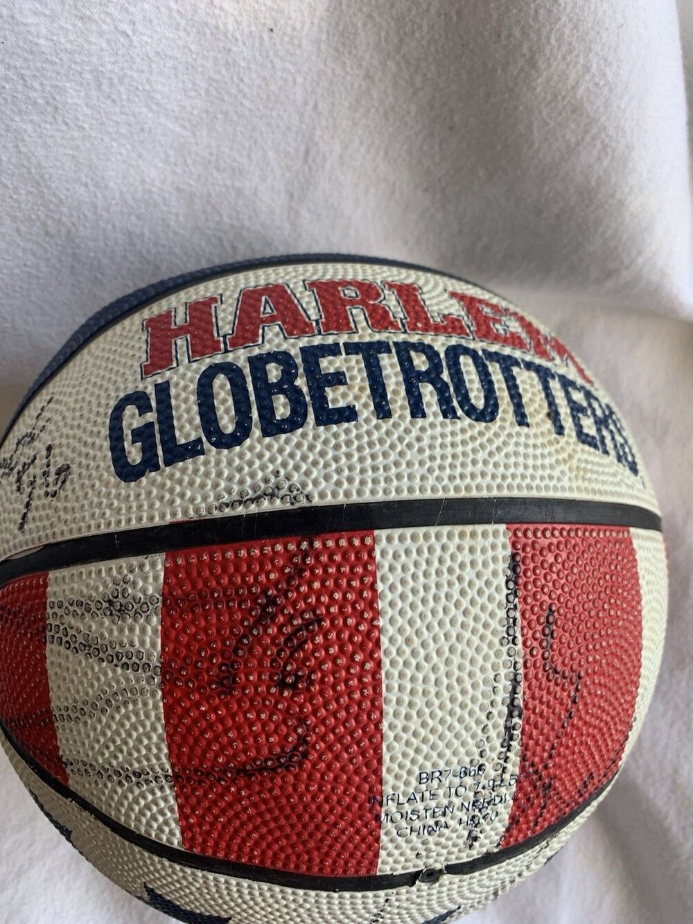 Signed Autographed Baden NBA Basketball Harlem Globetrotters Vtg Ball - Picture 8 of 10